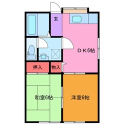 龍ケ崎市駅 徒歩12分 2階の物件間取画像